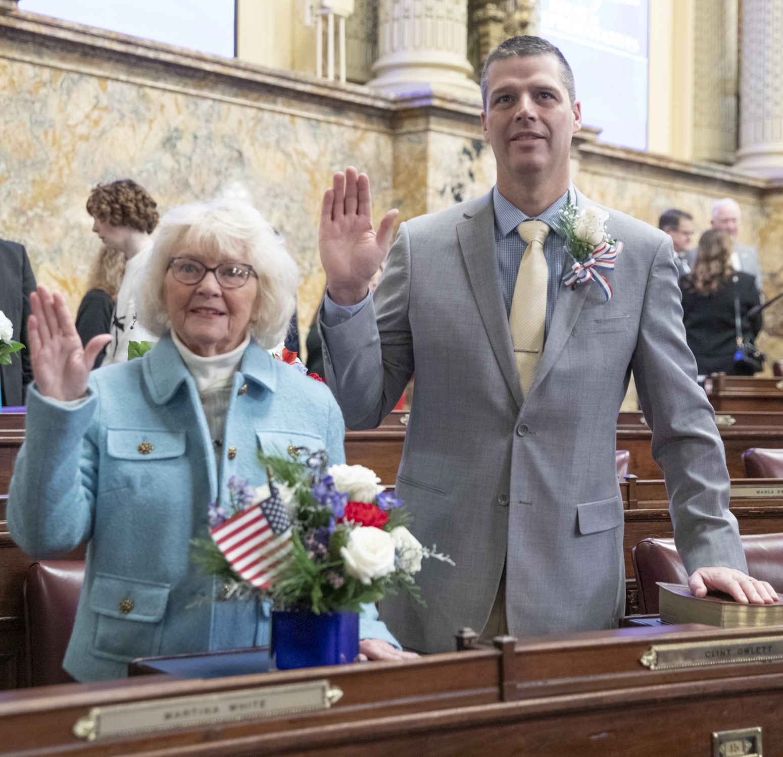 Pickett, Owlett Sworn in to Represent Bradford County 